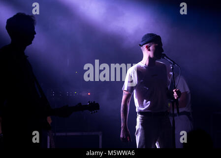 BARCELONA - Okt 21: Vulk (Band) im Konzert an Primavera Club Festival 2017 führen Sie am 21. Oktober 2017 in Barcelona, Spanien. Stockfoto