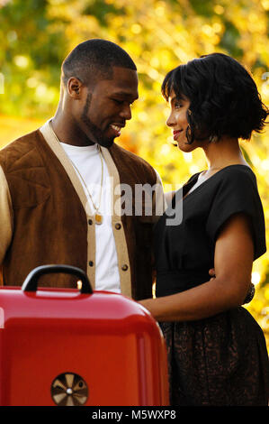 Curtis '50 Cent' Jackson und Kelly Rowland schießen 50 Cent Musik Video "Baby von Mir' von Chris Robinson am 17. Oktober 2009 in Los Angeles geleitet. Stockfoto