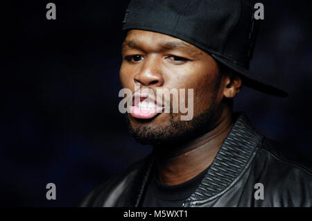 Curtis '50 Cent' Jackson schießen seiner Musik Video "Baby von Mir' von Chris Robinson am 17. Oktober 2009 in Los Angeles geleitet. Stockfoto