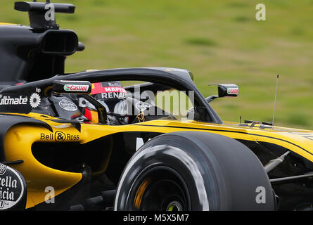 Barcelona, Spanien. 26 Feb, 2018. Der Renault von Carlos Sainz bei den Tests in der barcelona-catalunya Schaltung, am 26. Februar 2018 in Barcelona, Spanien. Credit: Gtres Información más Comuniación auf Linie, S.L./Alamy leben Nachrichten Stockfoto