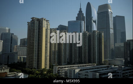 Guangzhou, Guangzhou, China. 26 Feb, 2018. Guangzhou, China -26. Februar 2018: Gebäude in Guangzhou, Provinz Guangdong im Süden Chinas. Credit: SIPA Asien/ZUMA Draht/Alamy leben Nachrichten Stockfoto