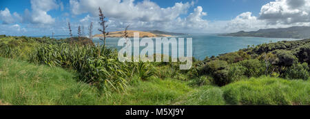 Hokianga und der Waihu River Bar in Neuseeland - vom Arai-Te-Uru Erholung finden Stockfoto