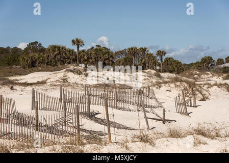 Die großen Dünen auf Jekyll Island Georgia Stockfoto