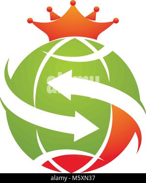 Reise um die Welt Stock Vektor