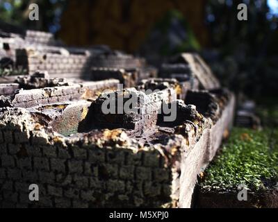 MABALACAT, PAMPANGA, Philippinen - 24. FEBRUAR 2018: Sehenswürdigkeiten innerhalb der Dinosaurier Insel an der Clark Picknick in Mabalacat, Pampanga. Stockfoto