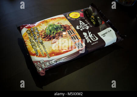 Nakiryu instant Ramen von Nissin der erste Michelin Stern ramen gemacht Stockfoto