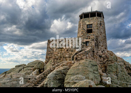 SD 00053-00.... South Dakota - Harney Peak Lookout in Curter State Park den höchsten Punkt in South Dakota auf 7,242 Meter und den höchsten Punkt östlich von t Stockfoto