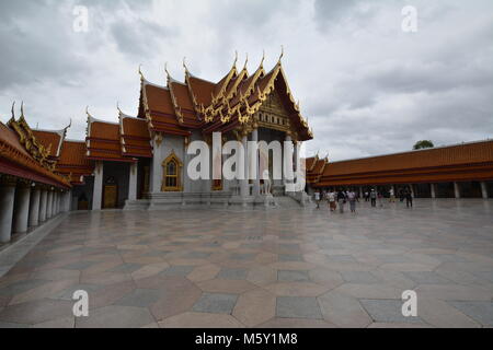 Die Marmor-Tempel (Wat Benchamabophit), Bangkok, Thailand Stockfoto