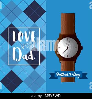 Happy Vatertag Karte Stock Vektor