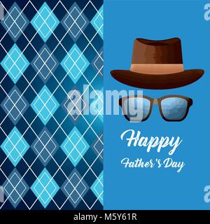 Happy Vatertag Karte Stock Vektor