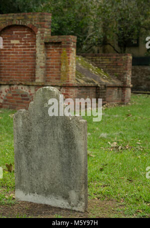 Graveyard-Headstones in Savannah, GA Stockfoto