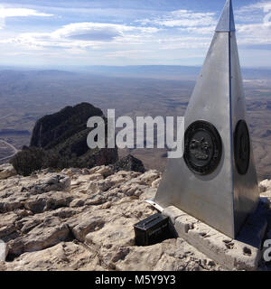 Guadalupe Peak Gipfel. Stockfoto