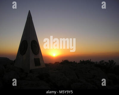 Guadalupe Peak Gipfel. Stockfoto