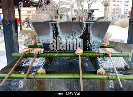 Die bunten Kushida Heiligtum in Hakata, Fukuoka, Japan. Stockfoto