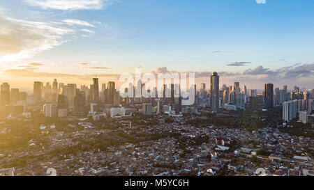 Jakarta, Indonesien, drone Foto Stockfoto