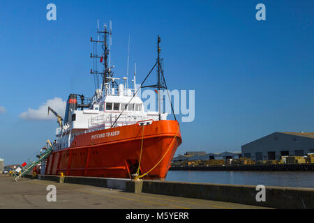 Offshore Supply Ship Putford Voyager. Stockfoto