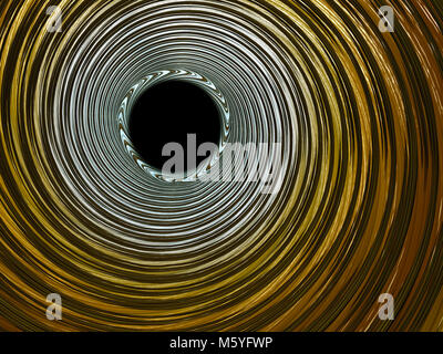 Geometrische abstrakte Spirale fraktale Muster Hintergrund. Spiral Tunnel abstrakt Hintergrund. Stockfoto