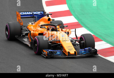 McLaren Stoffel Vandoorne während Tages zwei vor der Saison auf dem Circuit de Barcelona-Catalunya, Barcelona. Stockfoto