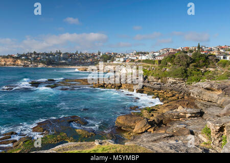 Küste von Bondi, Bronte, Sydney, New South Wales, Australien Stockfoto