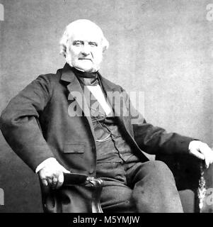 GEORGE PEABODY (1795-1869) amerikanischer Bankier und Philanthrop Stockfoto