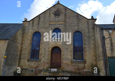 Kirche in Crewkerne, Somerset, UK im späten Winter Stockfoto