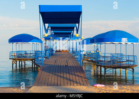 Karven resort Strand, Issyk Kul See, Kirgisistan, Zentralasien Stockfoto