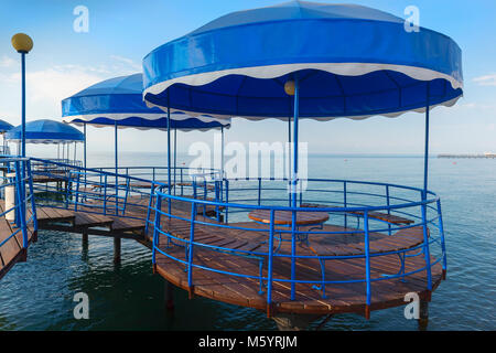 Karven resort Strand, Issyk Kul See, Kirgisistan, Zentralasien Stockfoto