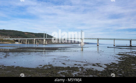 Kessock Brücke, Inverness, Schottland. Diese Straße (A9) Brücke überquert den Beauly Firth und verbindet Inverness mit der Black Isle. Stockfoto