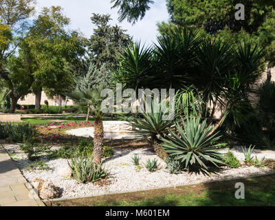 Desdemona Park ist die kleinste und neueste Park in Famagusta neben Stadtmauern zwischen dem Sea Gate und Othello Turm türkischer Republik Nördlich Stockfoto