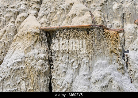 Caprock Erosion Muster in den Badlands von Theodore Roosevelt National Park in North Dakota Stockfoto