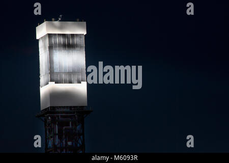 Blick auf ivanpah Solar Power Facility in Nevada Stockfoto