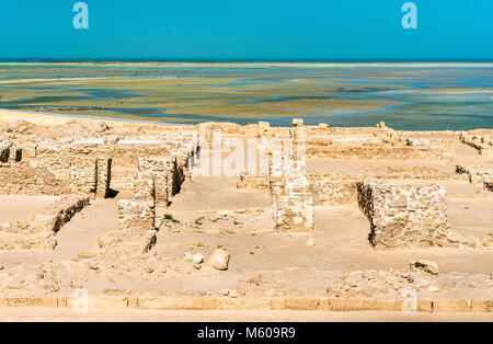 Antike Ruinen in Bahrain Fort. Weltkulturerbe der UNESCO Stockfoto