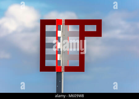 Maritime Signal an den Küsten von Andenes auf den Lofoten in Norwegen Stockfoto