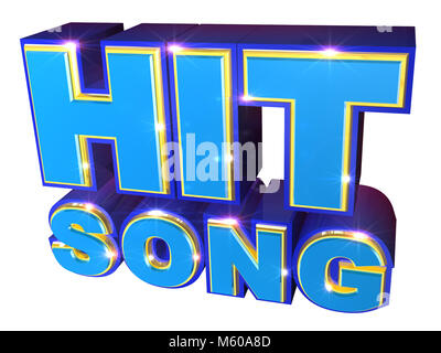 Blue Song Logo - 3D-Darstellung Stockfoto