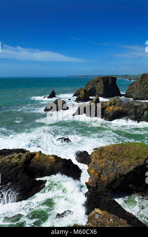 Die Küste des Copper Coast Geopark, in der Nähe von Bunmahon, County Waterford, Irland Stockfoto