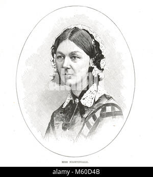 Florence Nightingale, die Dame mit der Lampe Stockfoto