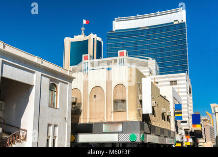 Typische Gebäude im Zentrum von Manama, Bahrain Stockfoto