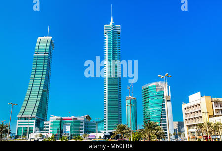 Gebäude in Bahrain Financial Harbour, Manama Stockfoto