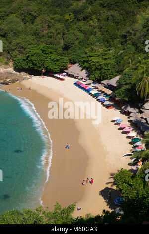 Playa Carrizalillo, Puerto Escondido, Oaxaca, Mexiko Stockfoto