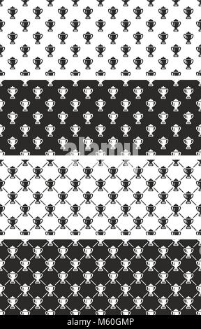 Trophäe oder Cup Seamless Pattern Stock Vektor