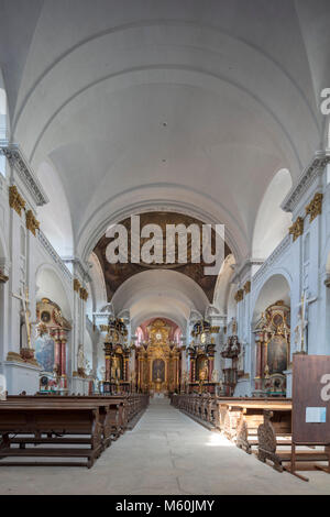 Schiff der Jesuitenkirche St. Martin, Bamberg, Bayern, Deutschland Stockfoto