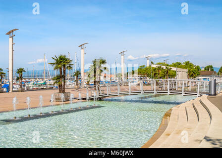 Marina von Ouchy in Lausanne am Genfer See Stockfoto