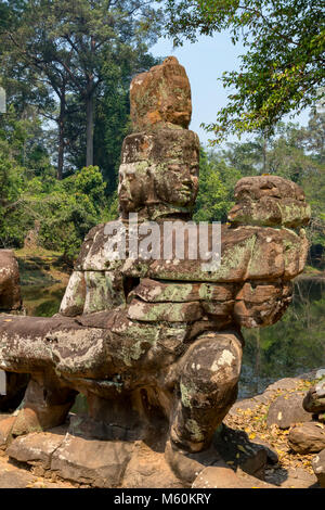 Phrea Khan Tempel Angkor Siem Reap Kambodscha Februar 25, 2018 Phrea Khan Tempel, einer der Tempel in Angkor Komplex Stockfoto