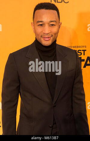 New York, New York, USA. 27 Feb, 2018. John Legend nimmt Jesus Christ Superstar Live in Concert drücken Sie Quark in der Kirche von St. Paulus der Apostel durch NBC Credit produziert: Lev radin/Alamy leben Nachrichten Stockfoto