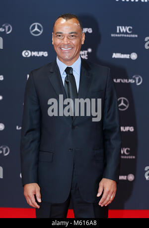 Monaco. 27 Feb, 2018. Der ehemalige brasilianische Fußballspieler Cafu kommt an der 2018 Laureus World Sports Awards in Monaco, Jan. 27, 2018. Credit: Ihr Pingfan/Xinhua/Alamy leben Nachrichten Stockfoto