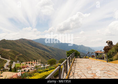 Wandern rund um chicamocha Nationalpark in Kolumbien Stockfoto