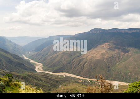 Wandern rund um chicamocha Nationalpark in Kolumbien Stockfoto