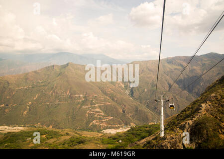 Wandern rund um chicamocha Nationalpark in Kolumbien Stockfoto