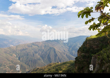 Wandern rund um chicamocha Nationalpark in Kolumbien Stockfoto