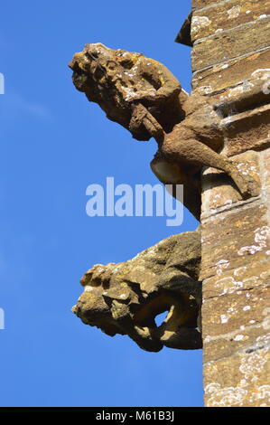 St Bartholomew's Kirche, Crewkerne, Somerset auf einem späten Winter Tag Stockfoto